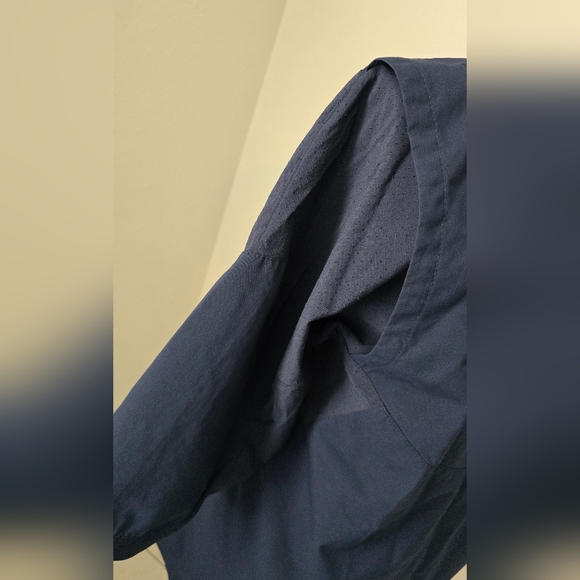 Nike Men's  Hot Baseball Wind Jacket V-Neck Black 3/4 Sleeve. Size S - Picture 5 of 16